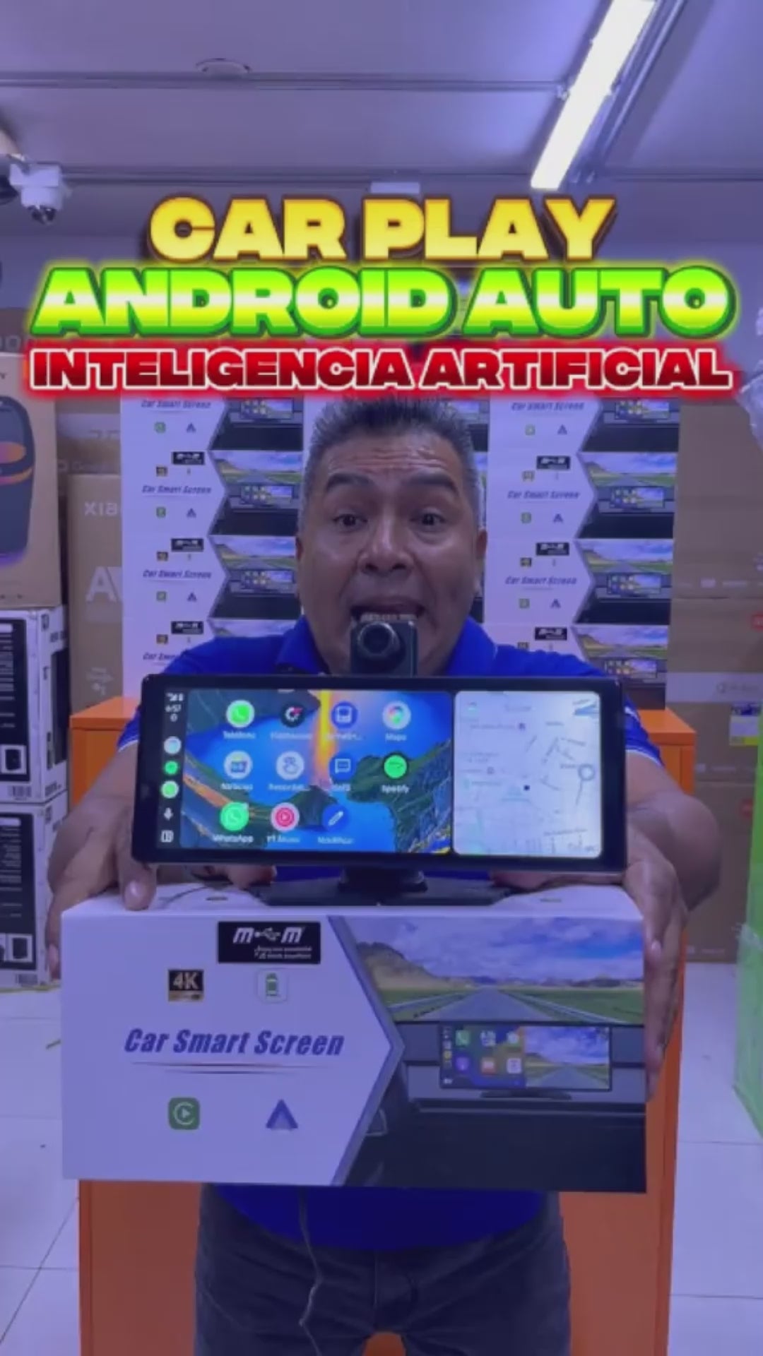 PANTALLA CARPLAY SMART SCREEN 14" 4K CON IA
