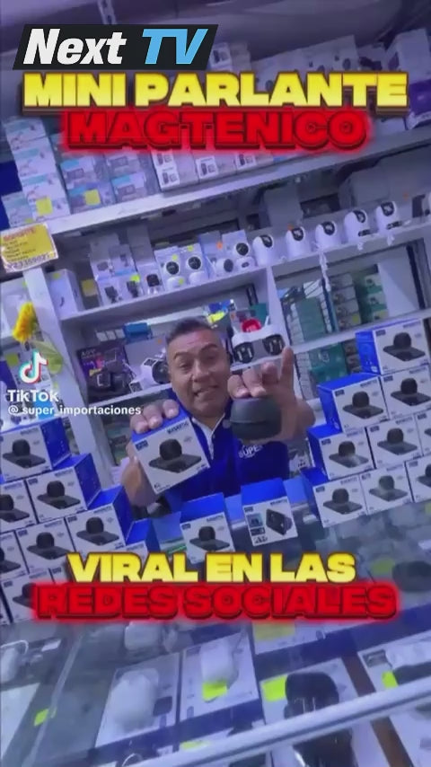 Mini Bocina Magnética Inalámbrica – Potente, Portátil y Recargable