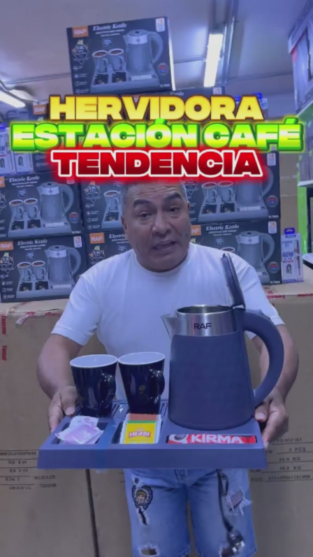 HERVIDOR ELÉCTRICO ESTACIÓN CAFÉ