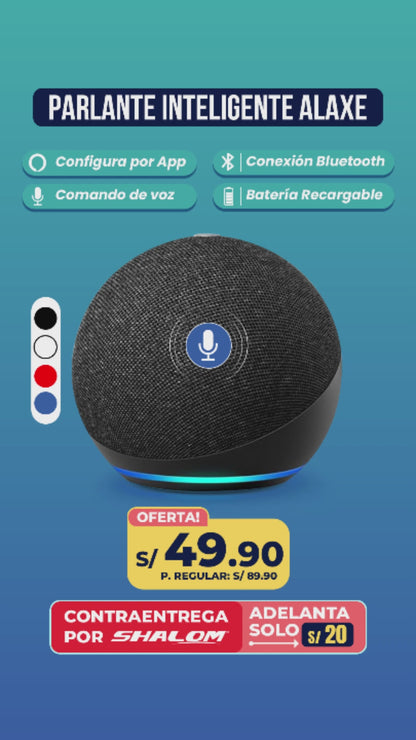 Parlante Inteligente Alaxe – Convierte tu hogar en una Casa Inteligente