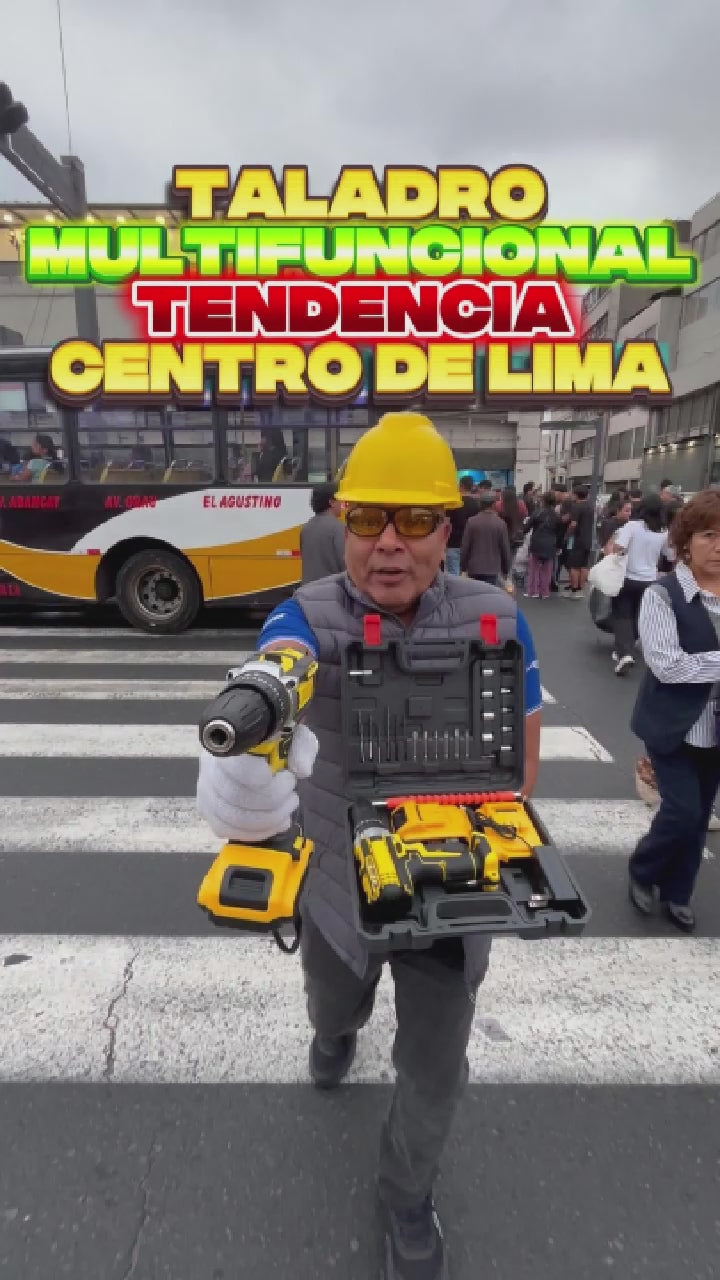 TALADRO PERCUTOR DESTORNILLADOR MULTIFUNCIONAL