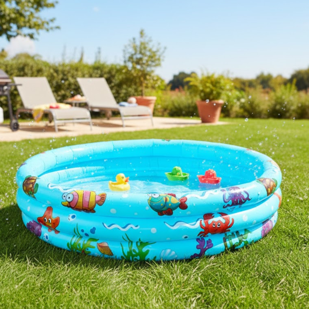 Piscina Inflable Niños Baby Amusement Pool 120cm Azul 140 L