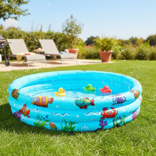 Piscina Inflable Niños Baby Amusement Pool 120cm Azul 140 L